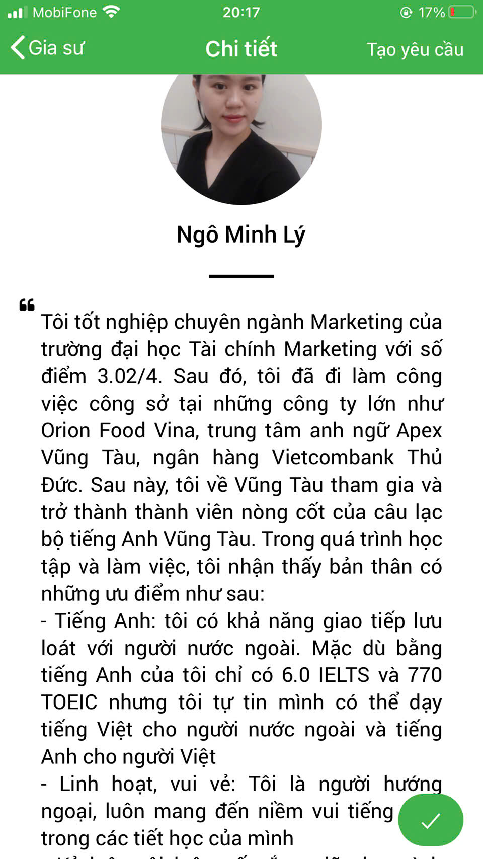 gia sư tại vũng tàu